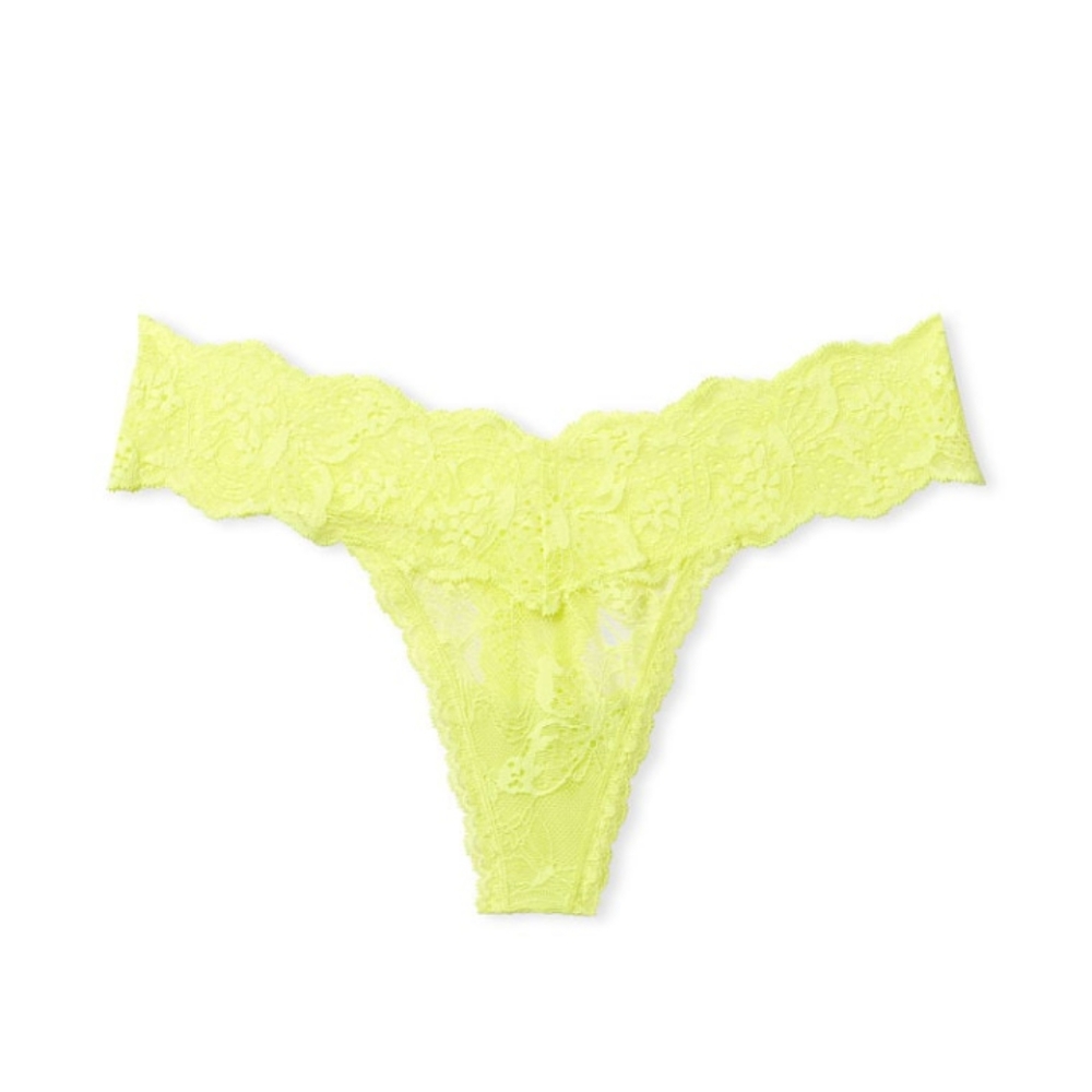 VS The Lacie Thong Panties Lime Citron NWT